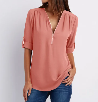 Emery™ Blouse met rits